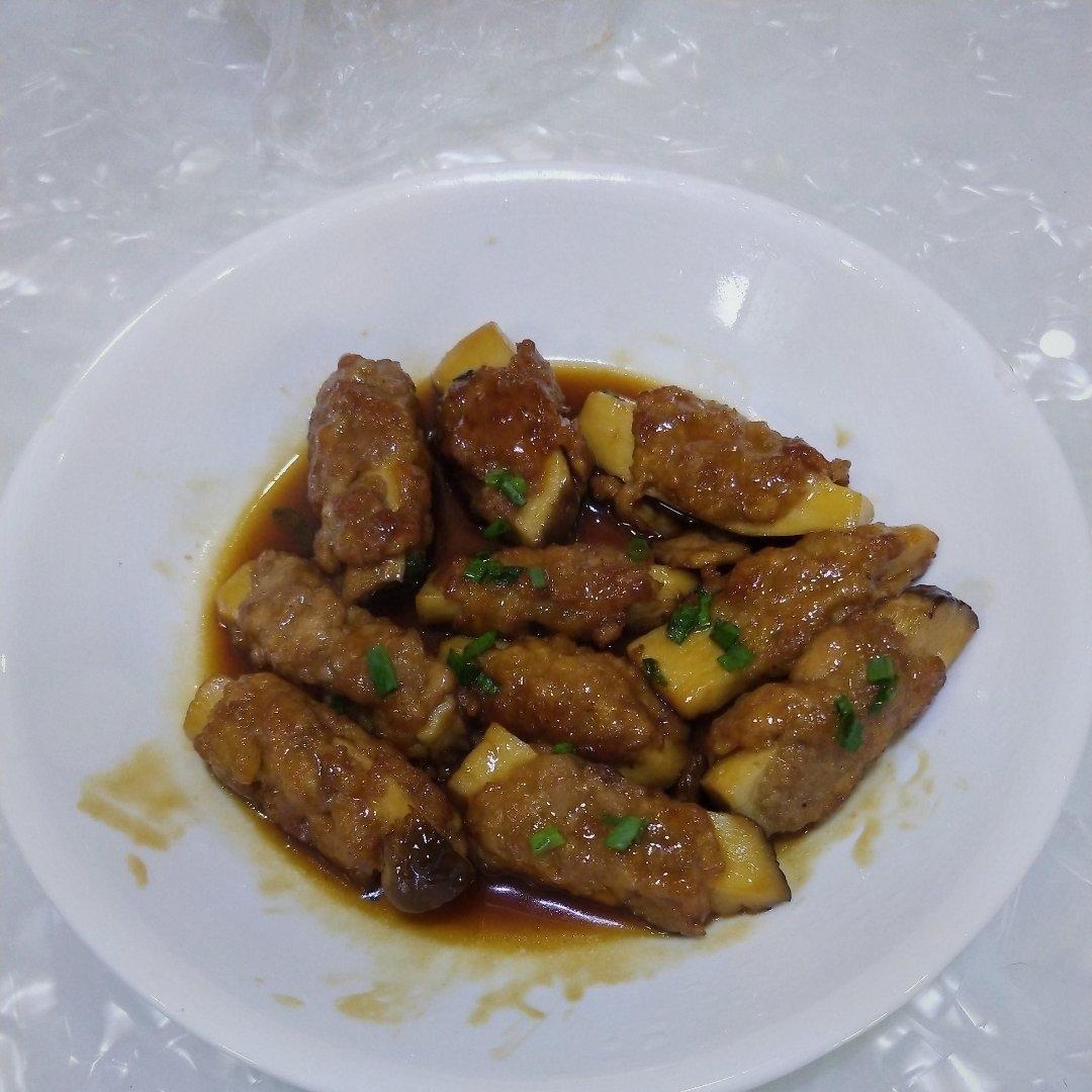 杏鲍菇酿肉卷