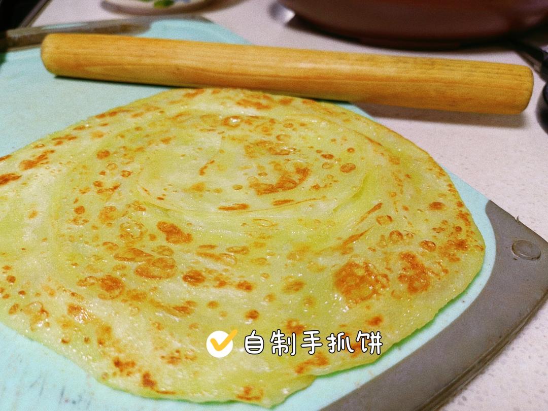 手抓饼这样做 外酥里软层次分明 凉了也不硬 附细节视频详解