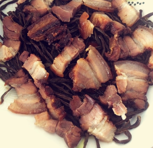 自制干豆角蒸肉