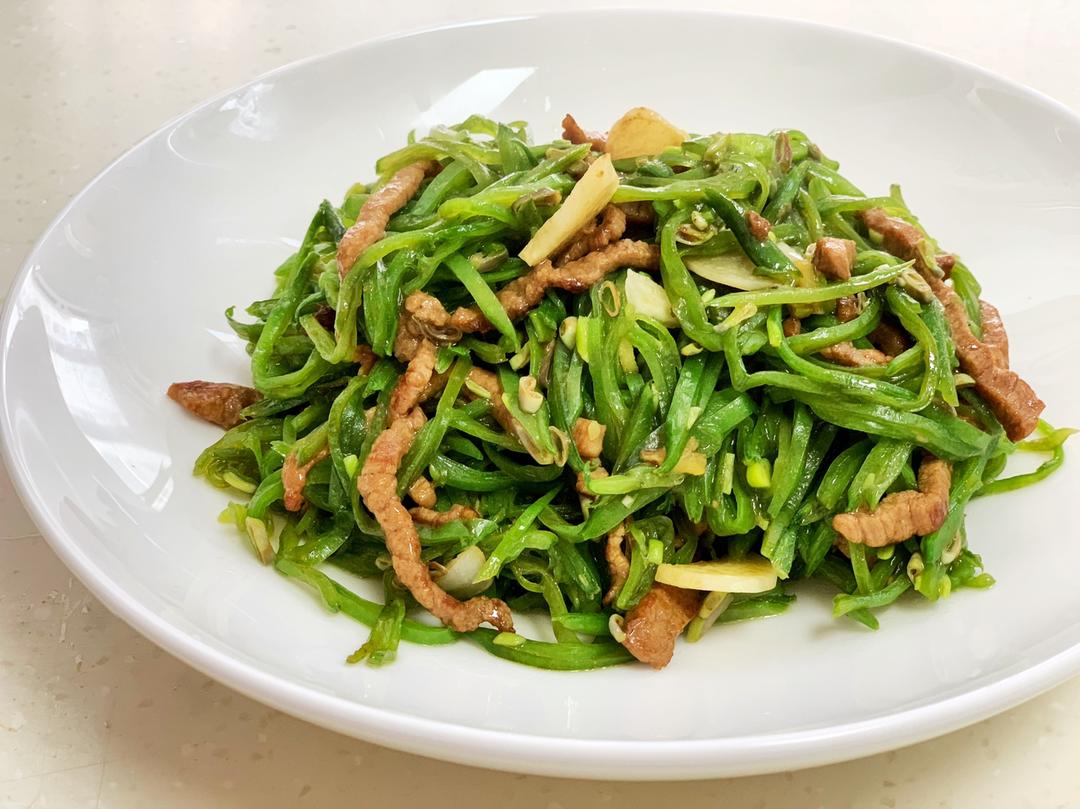 扁豆肉丝的做法