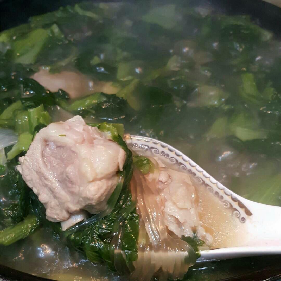 小白菜排骨汤
