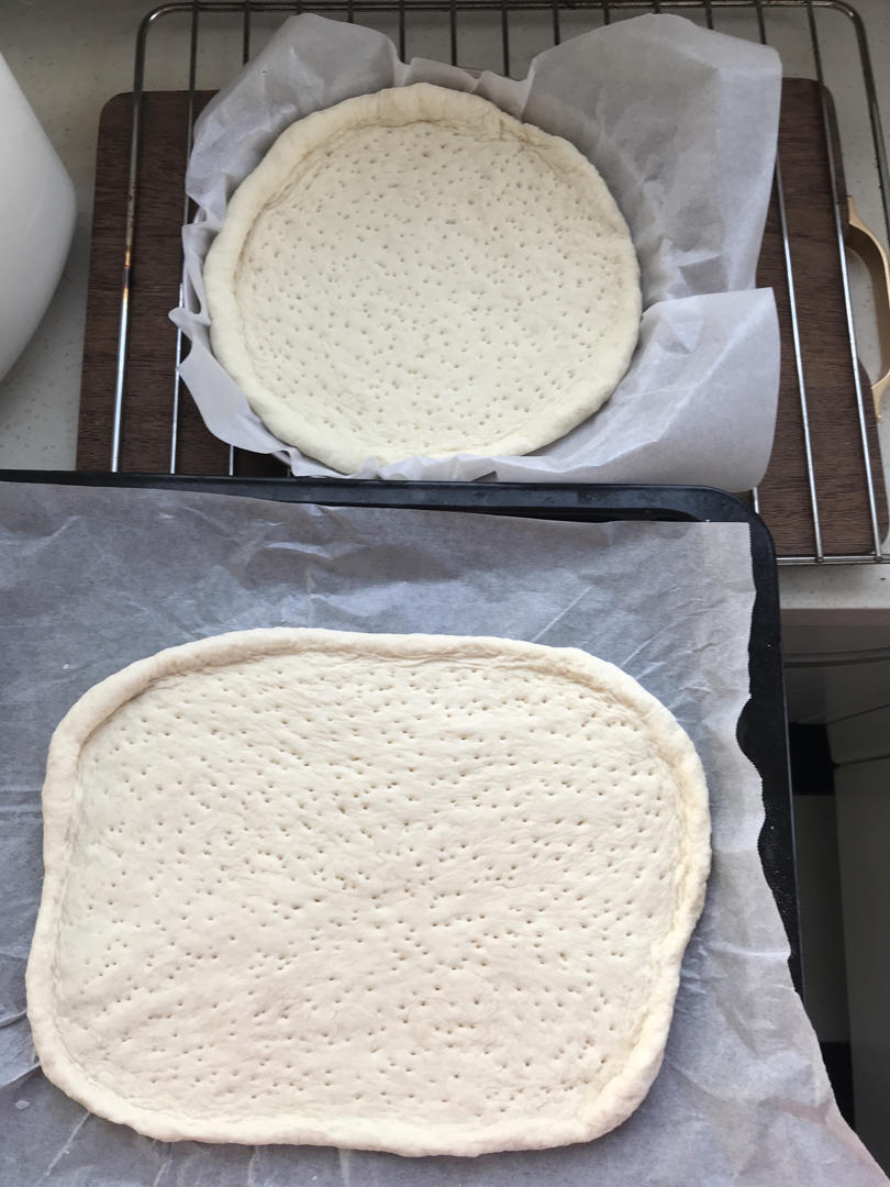 dongcanaimama做的自制披萨饼皮薄饼