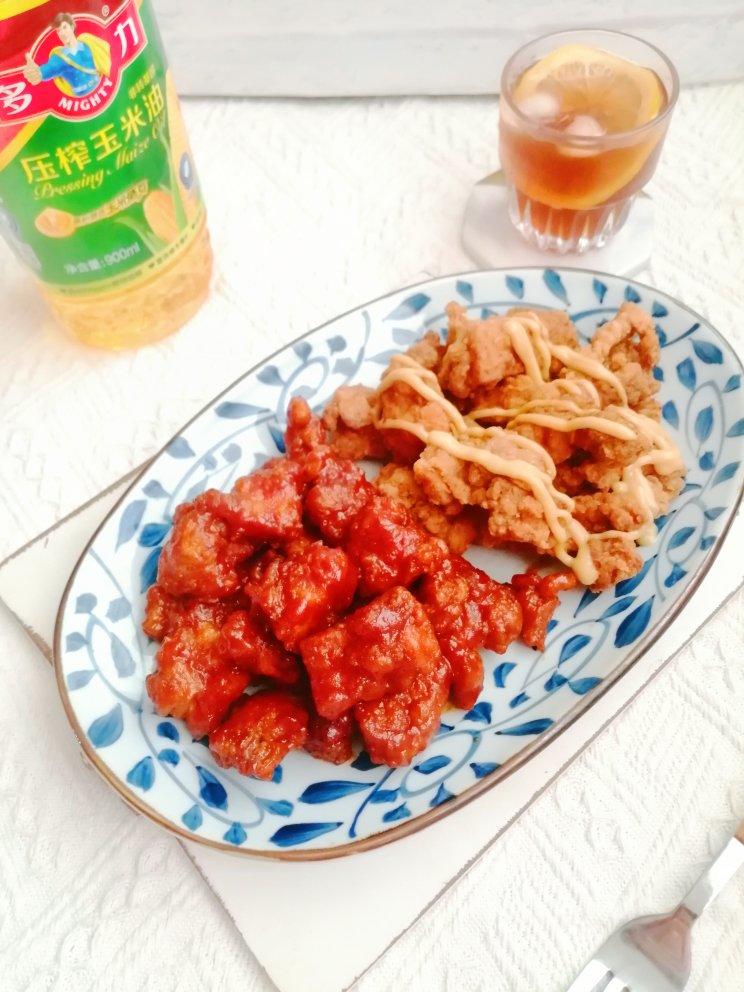 超满足的双拼无骨炸鸡