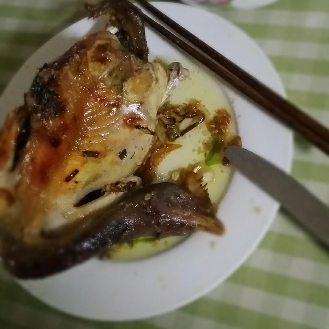 纸包烤葱油鸡