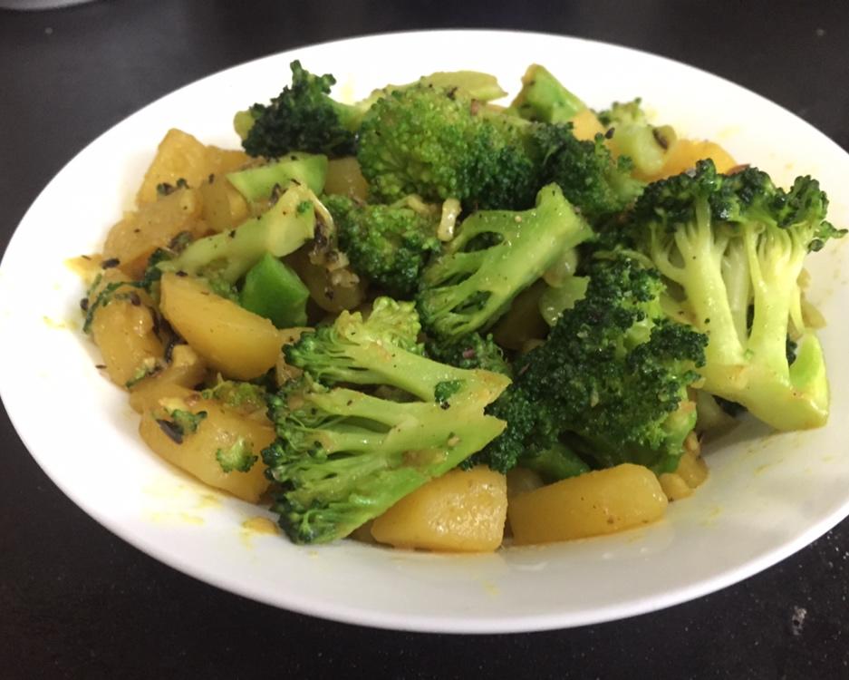 印度风西兰花土豆的做法