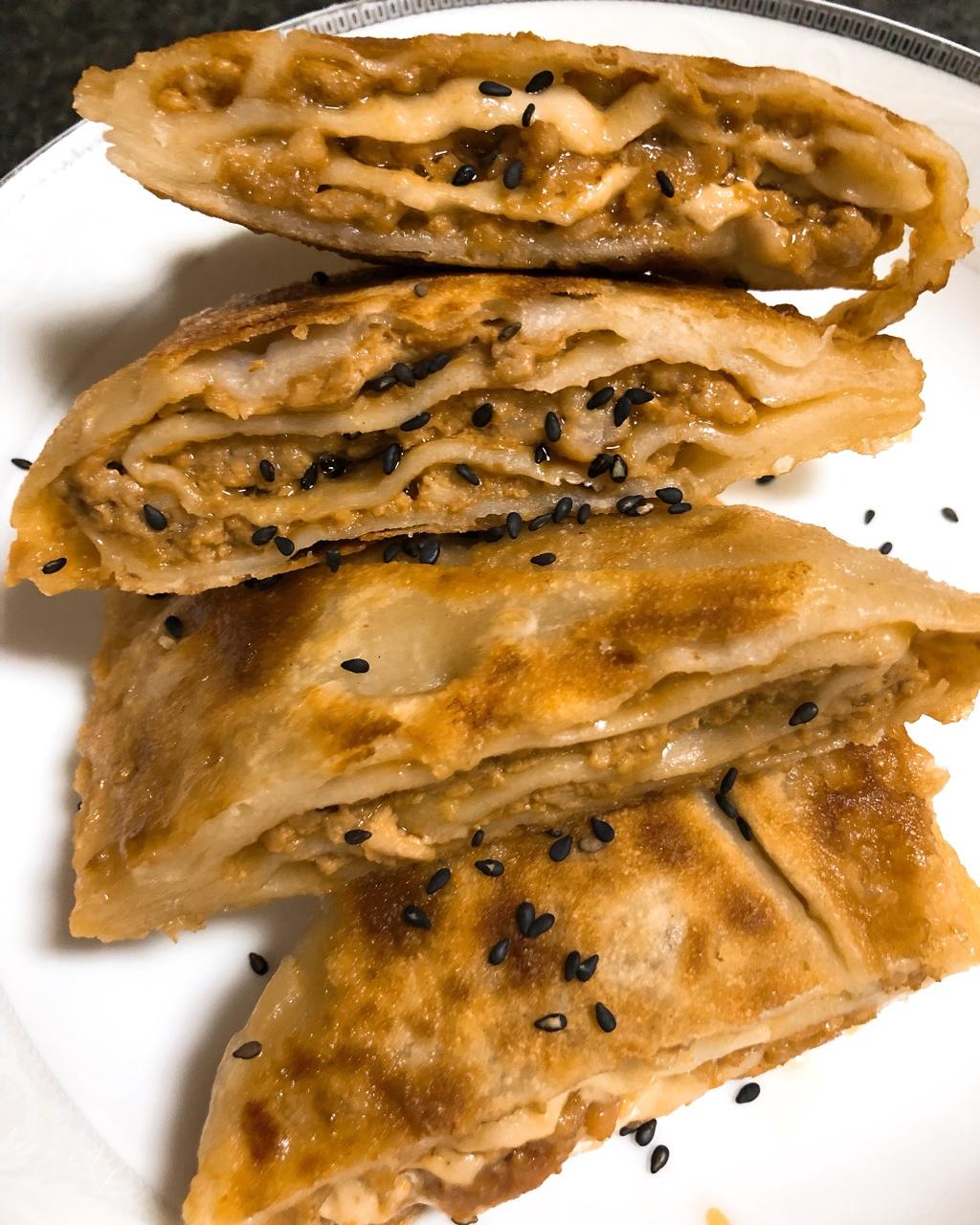 【千层牛肉饼】