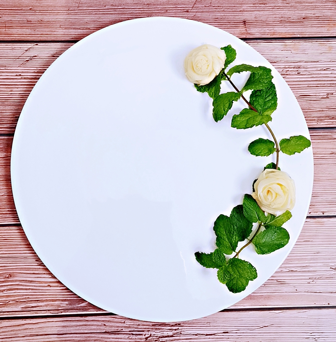 🌹千层皮玫瑰花造型🌹美食菜肴拼盘装饰🌹创意花式摆盘的做法