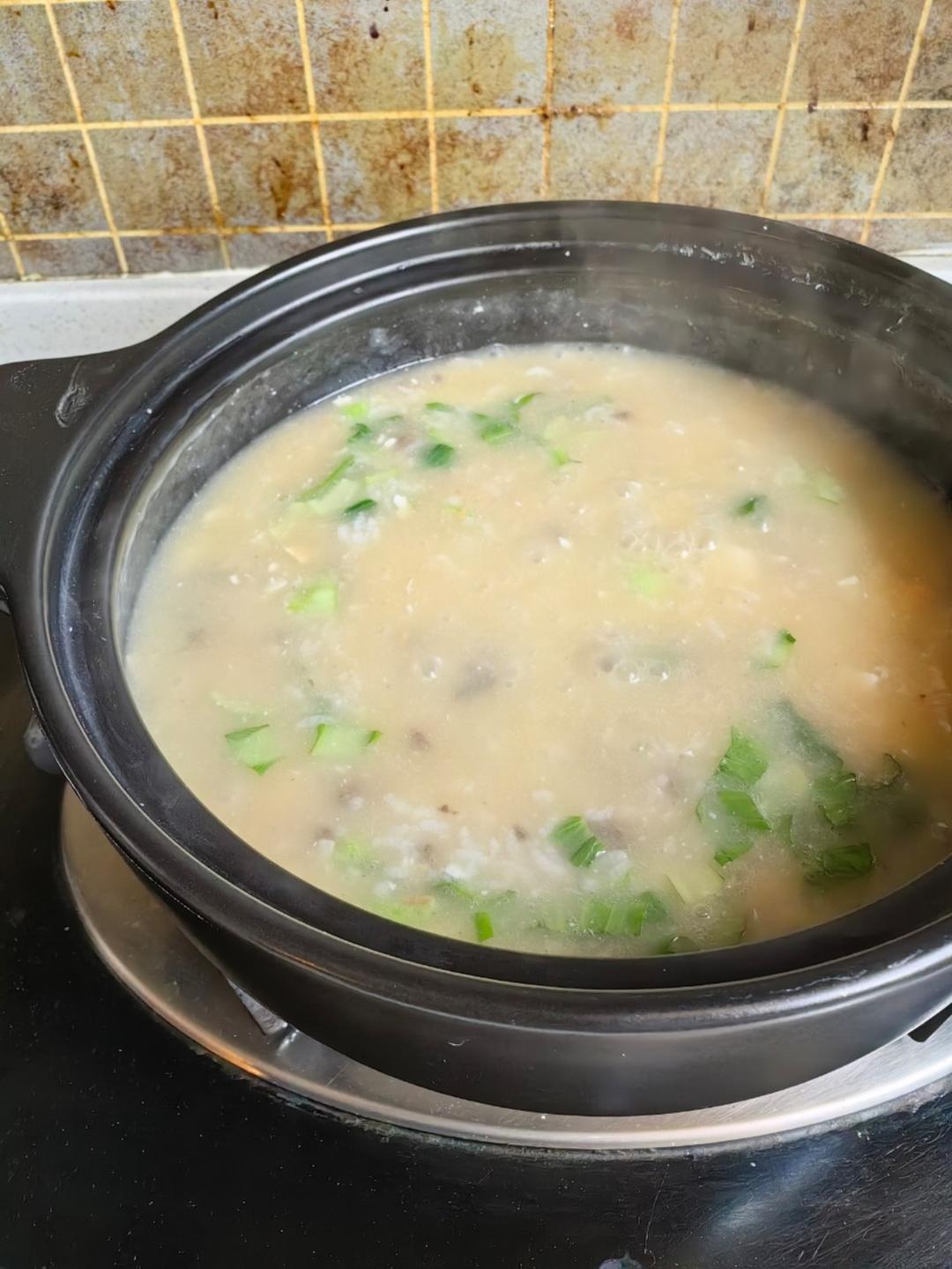 牛肉咸蛋黄粥（快手粥）