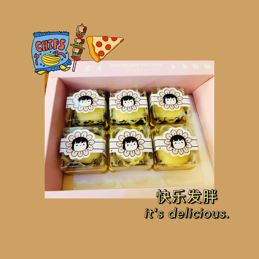 腹黑白胖子——奥利奥雪媚娘