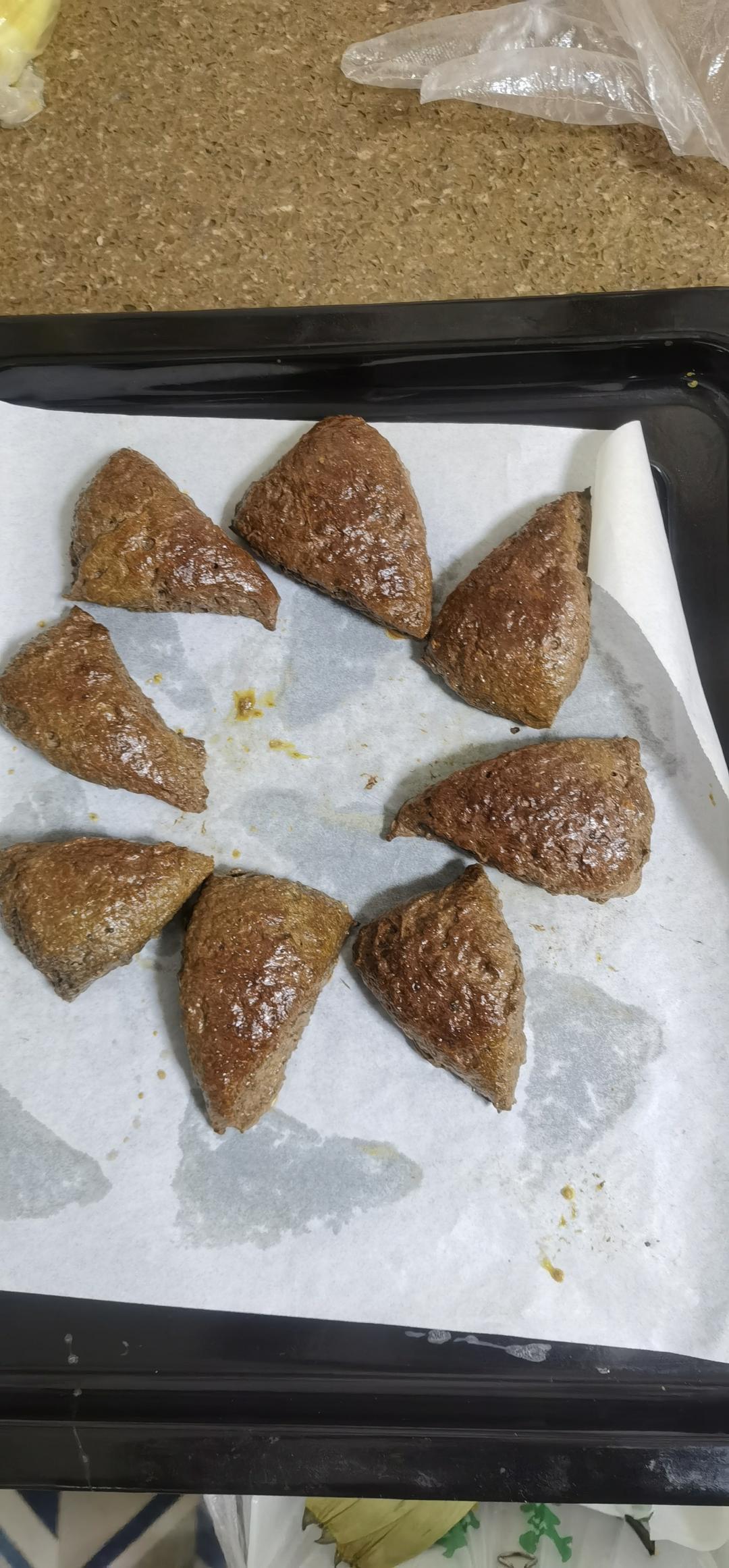 超浓郁🍫巧克力司康｜无泡打粉！松软好吃
