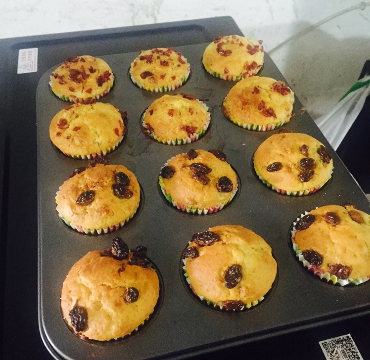 少女心的香蕉蔓越莓玛芬