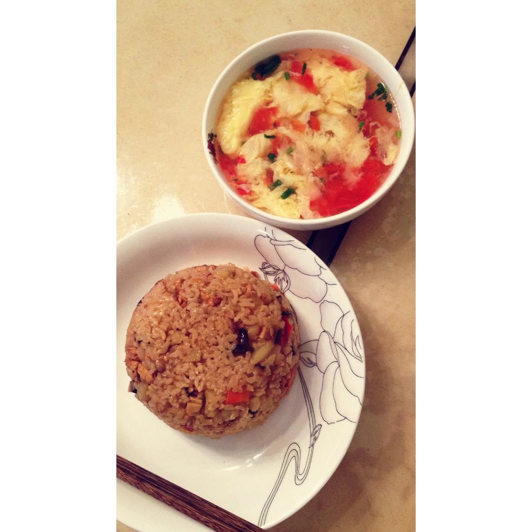 香菇焖饭