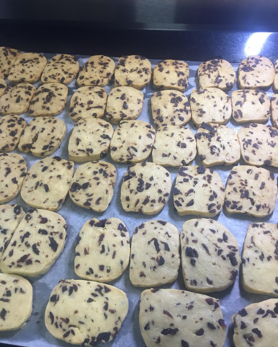 低糖少油版蔓越莓饼干