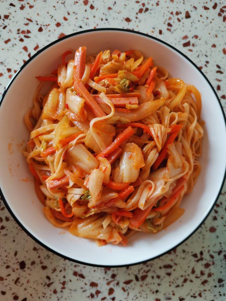 辣白菜炒面