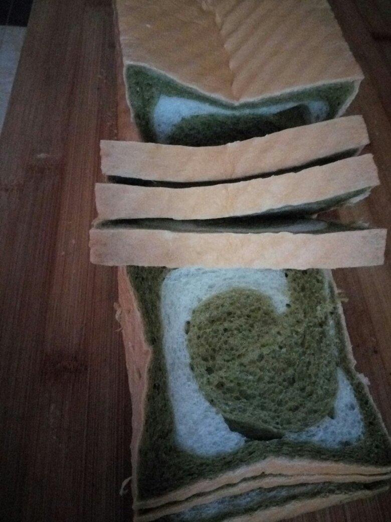 抹茶蜜豆吐司
