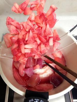 ´͈ ᵕ `͈ ♡°◌̊少女情怀的特制味淋蜜桃子与夏日桃子果冻的做法 步骤8