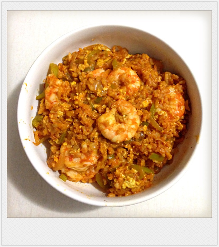 鲜虾咖喱炒饭