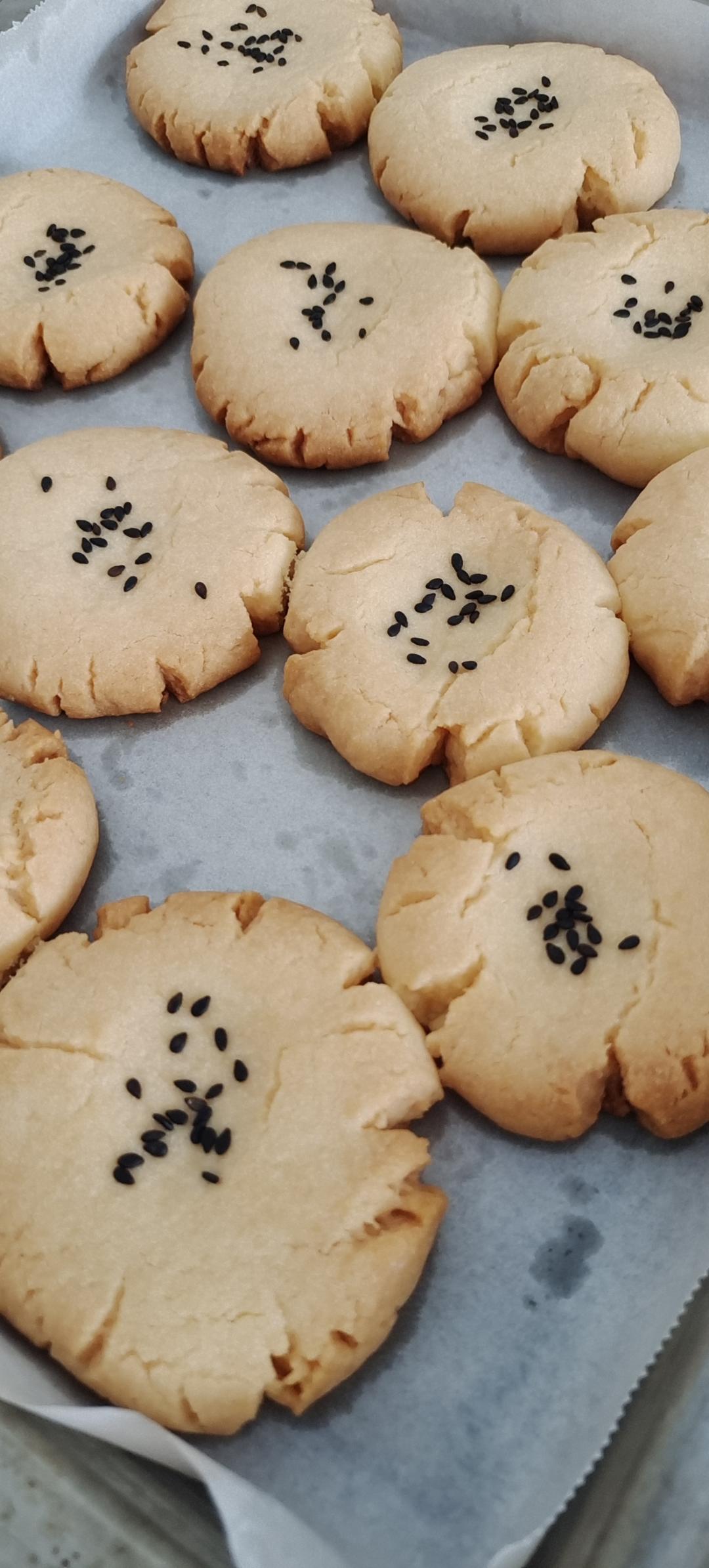 宫廷桃酥 入口即化 无泡打粉无猪油版本 附自然开裂整形视频