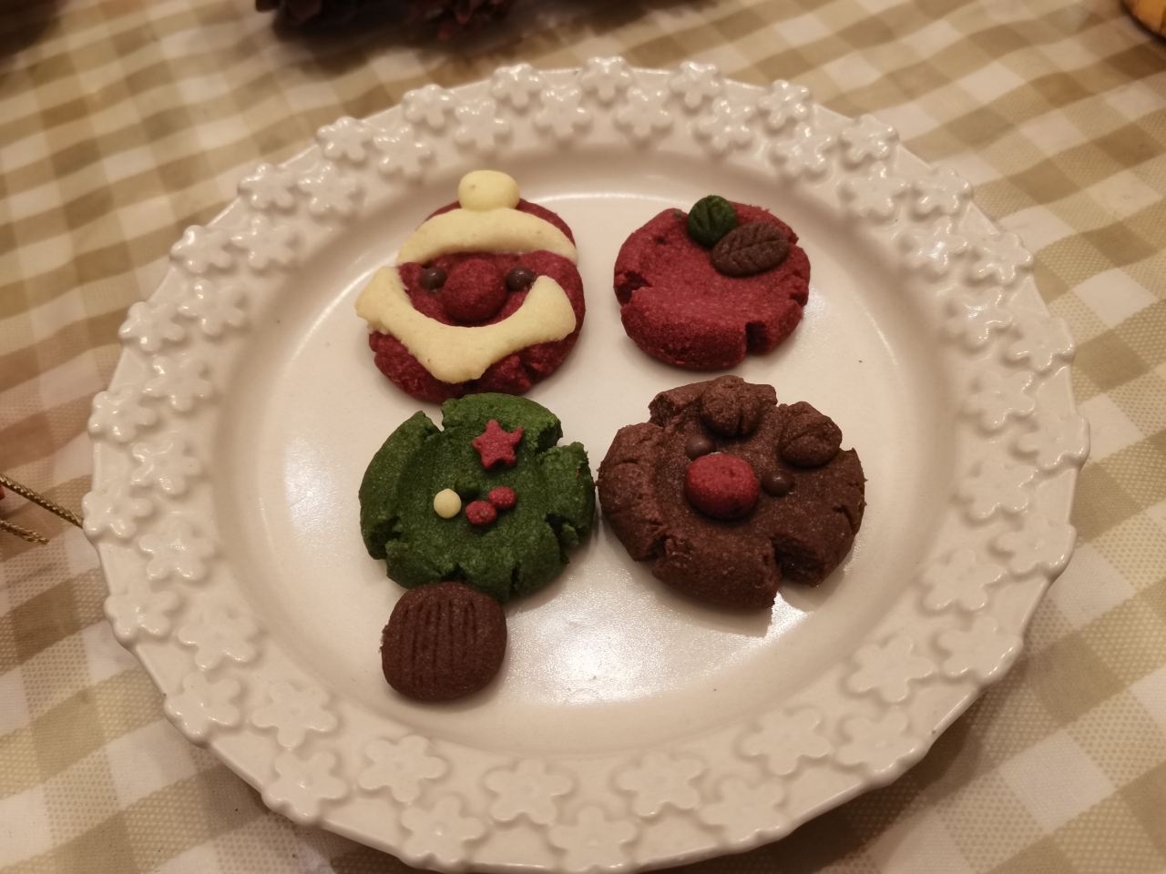 🎄超可爱圣诞甜品❗️玛格丽特饼干㊙️无需模具