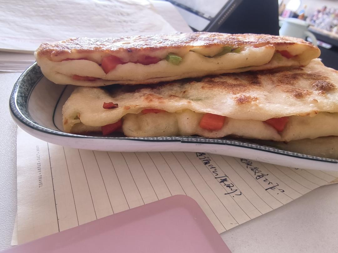 青椒火腿饼
