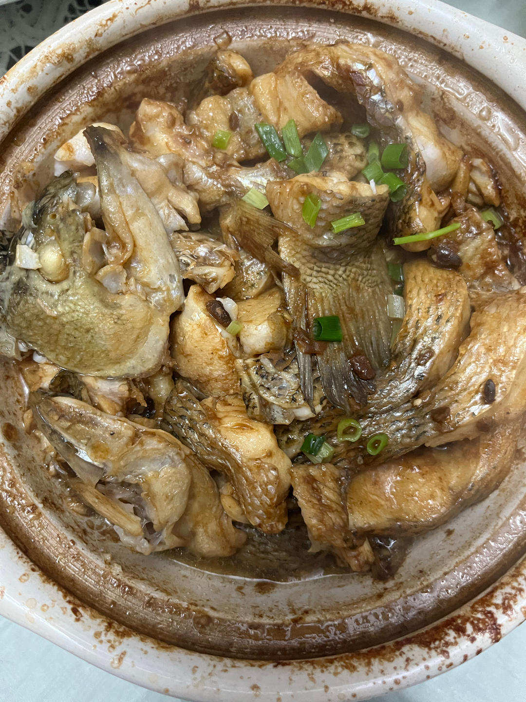 葱香焗鲈鱼