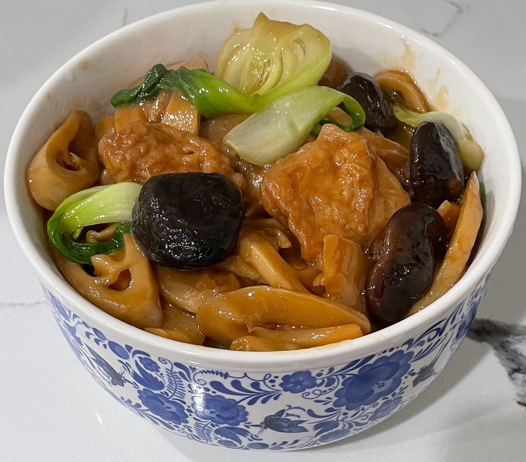 青菜香菇面筋煲🍲