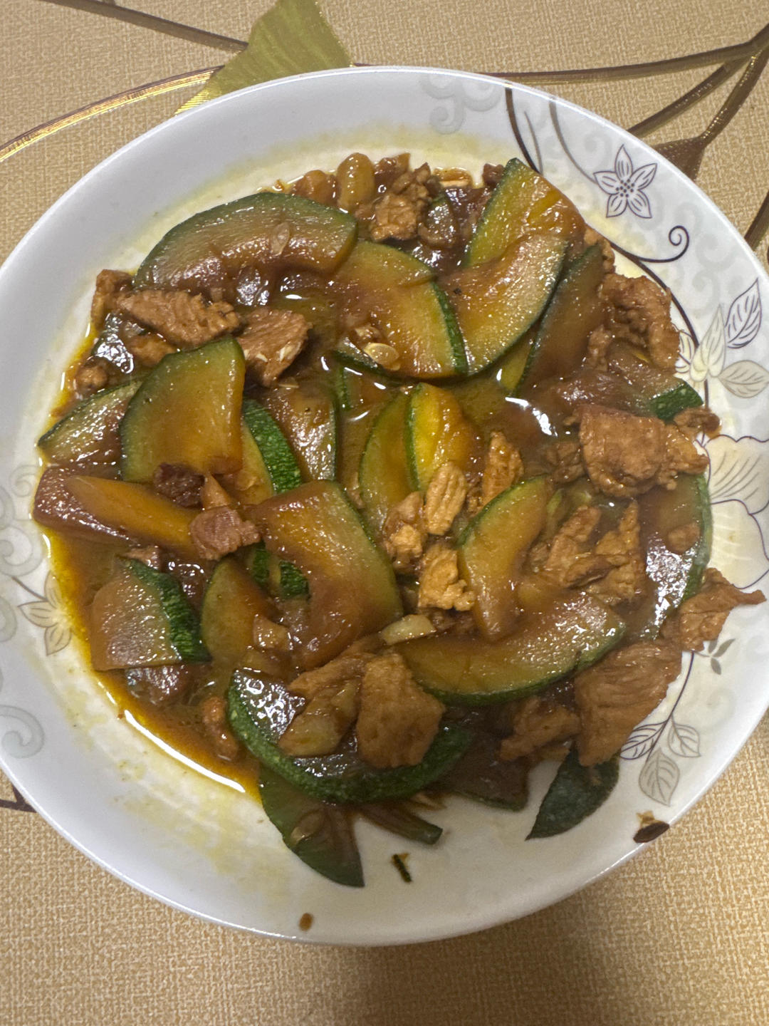 小南瓜炒五花肉