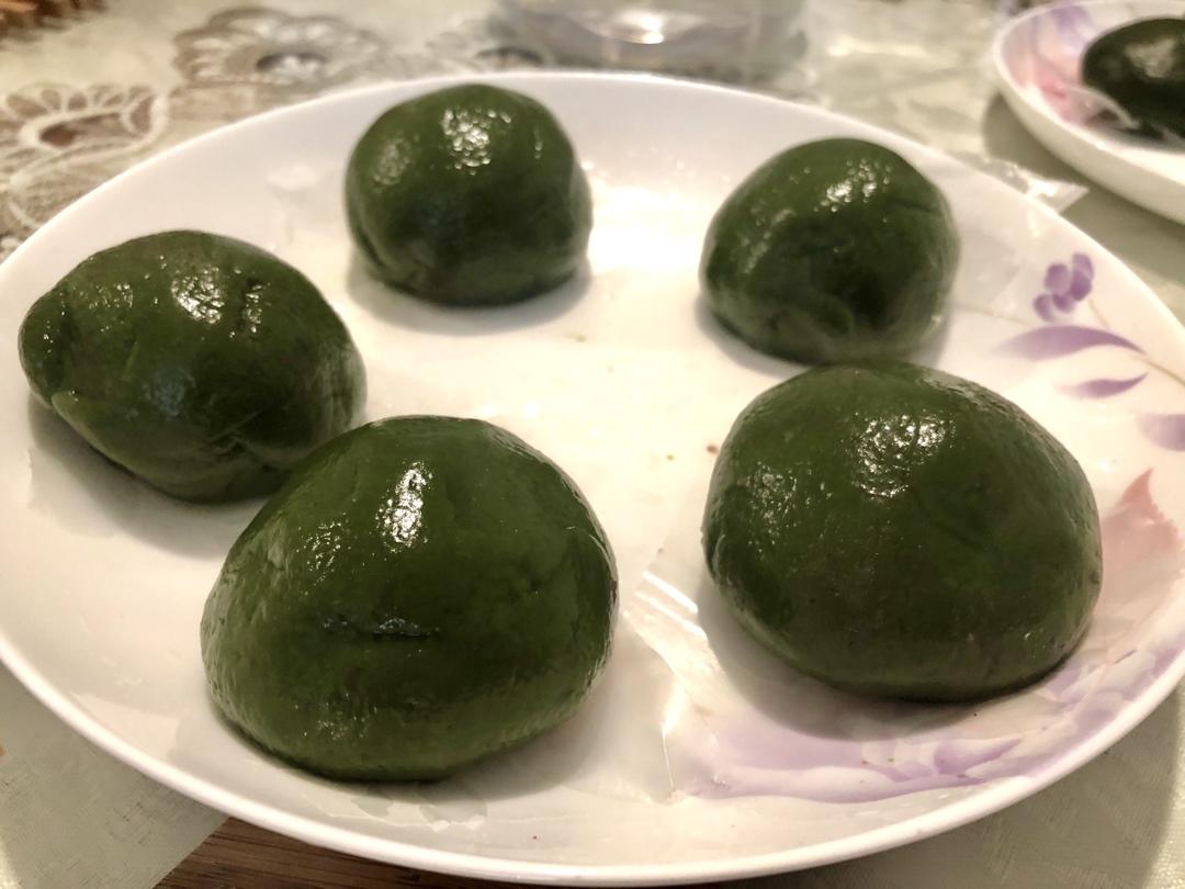 抹茶青团
