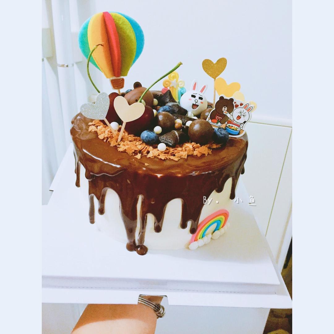 蛋糕淋面之一：甘那许淋面（详细解答淋面太稠的问题）