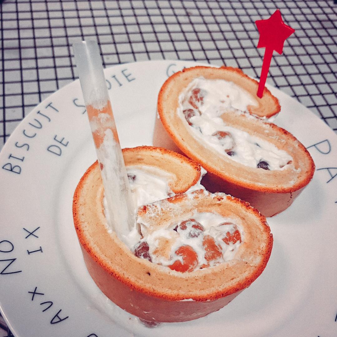 胖乎乎奶油芒果卷/不开裂不掉皮全过程详细图解烘焙视频/蛋糕篇6：「厚卷」