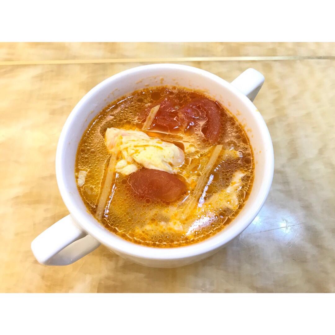番茄土豆蛋花汤