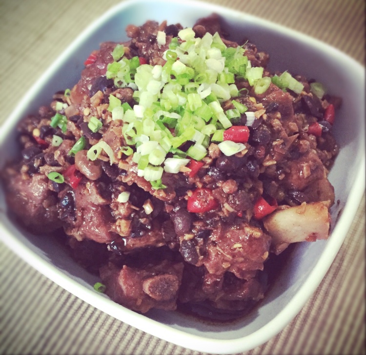 豆豉耗油蒸排骨