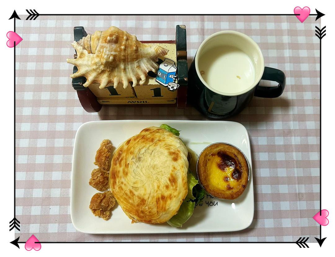 孩子学生上学早餐打卡进行中(第二贴）🍛🥛～