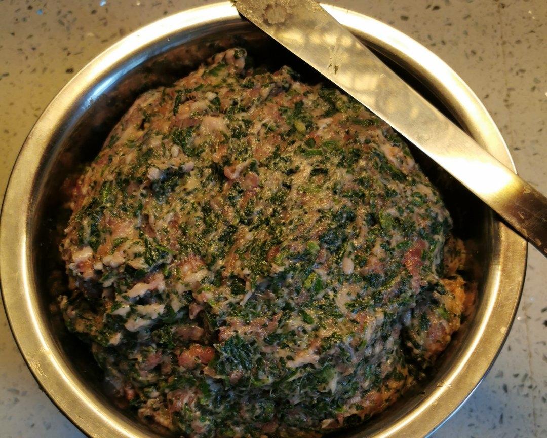 荠菜猪肉馅的做法