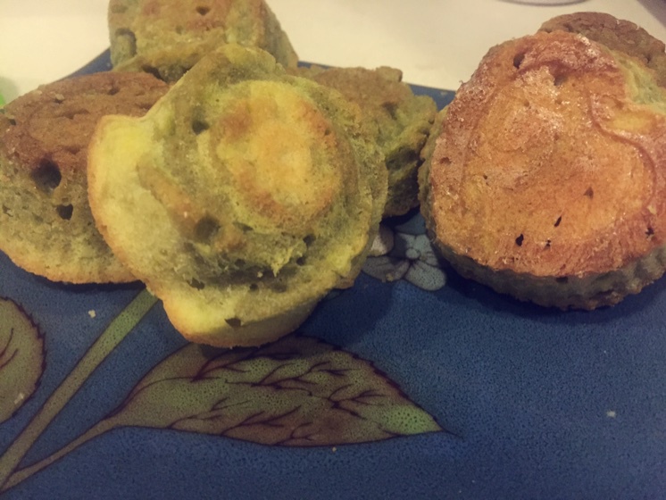 迷你抹茶大理石乳酪磅蛋糕