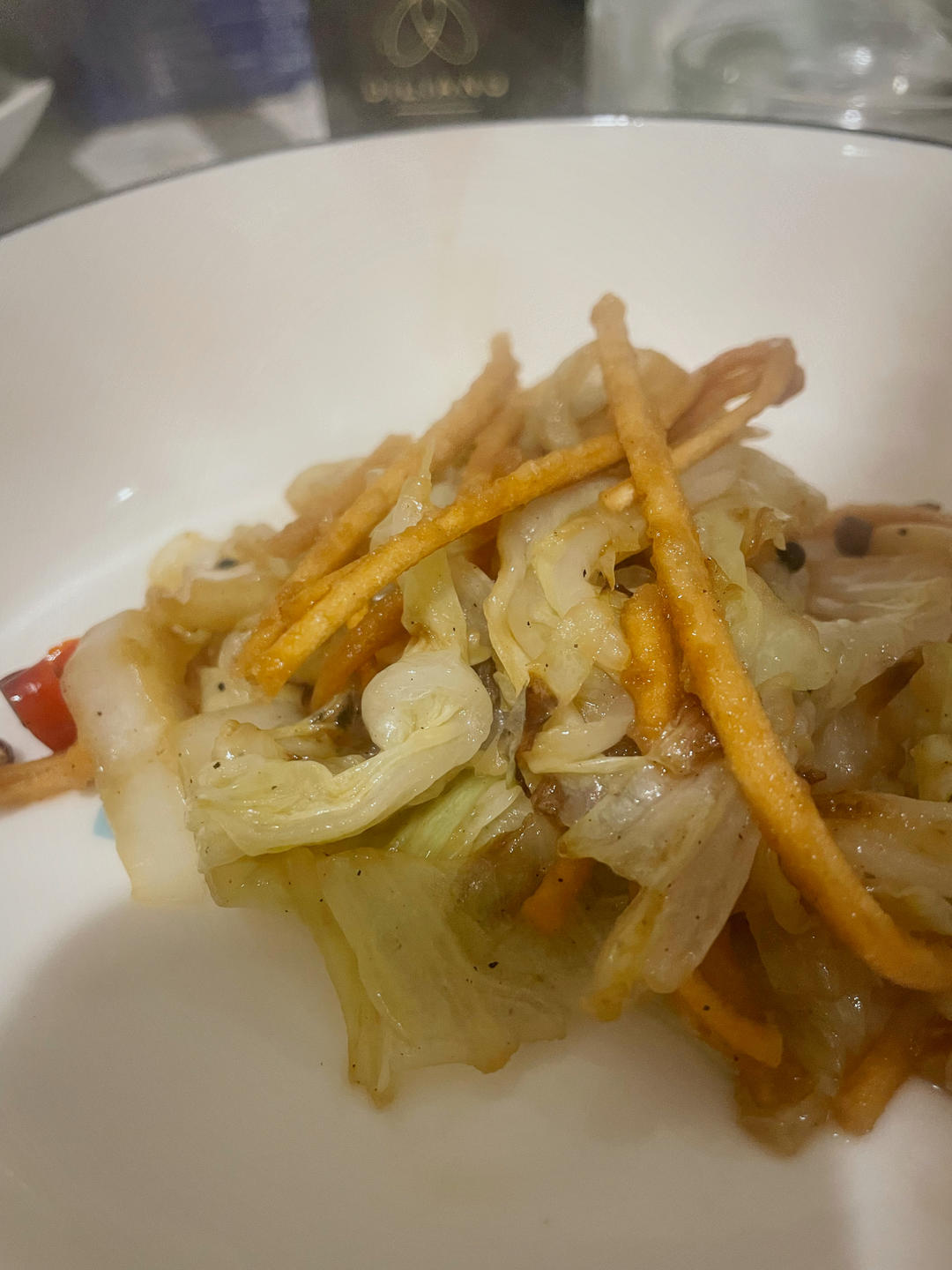 白菜炒馓子