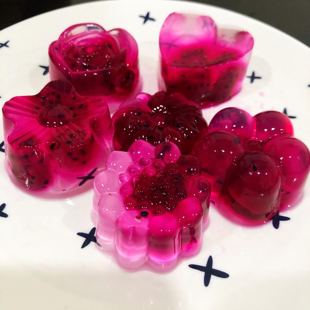 orchid做的火龙果果冻