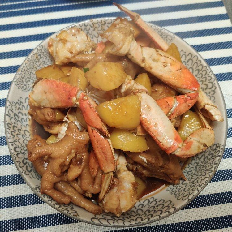 【香辣明虾肉蟹煲】