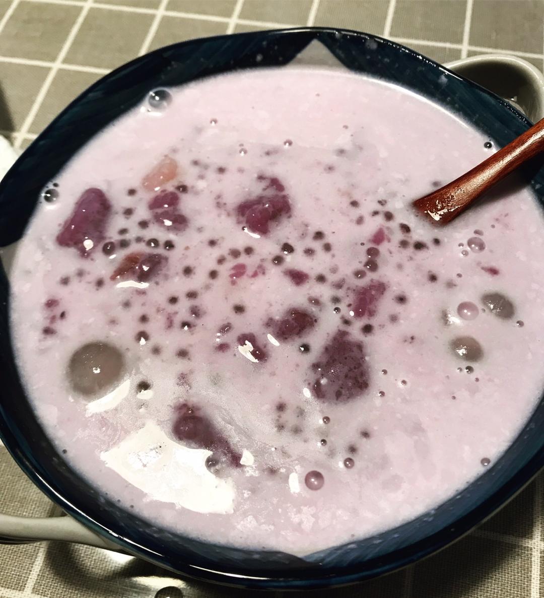 紫薯椰奶西米露