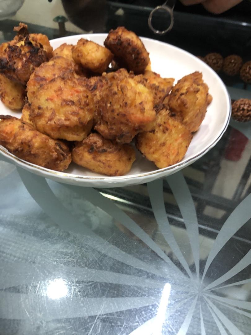 超好吃的红萝卜丸子