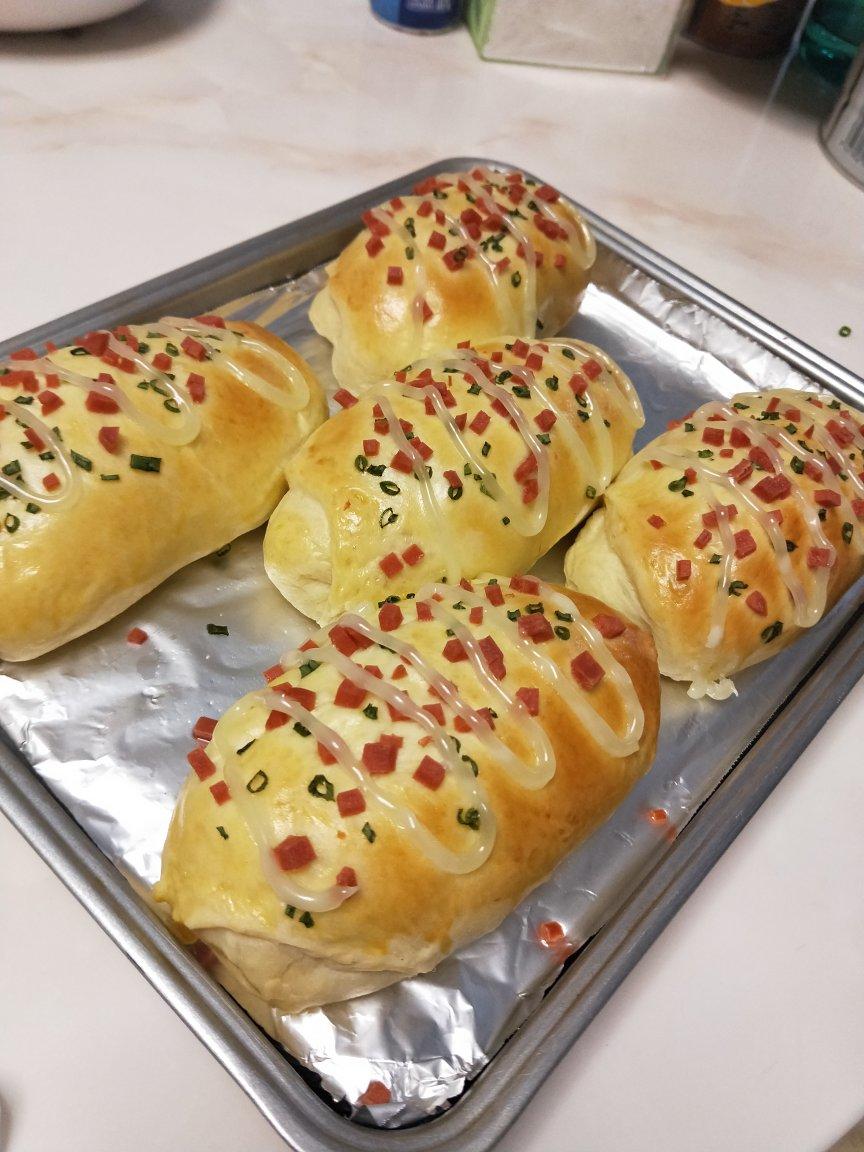 香葱火腿肉松面包