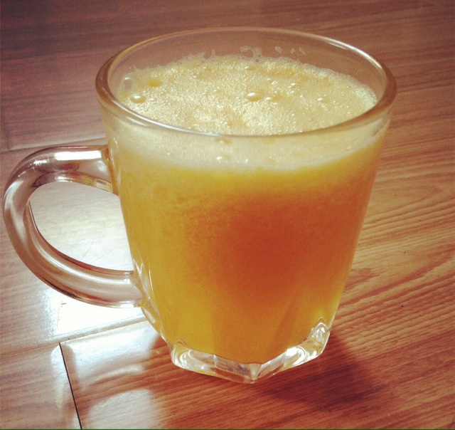 拿铁少女做的百分百鲜榨橙汁