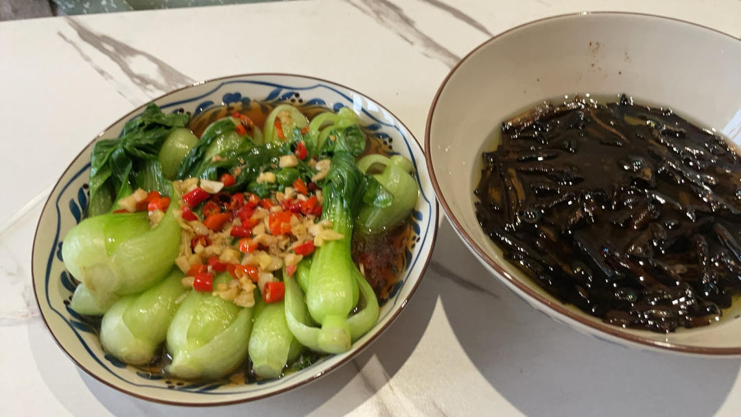 白灼油菜—年夜饭最受欢迎的素菜