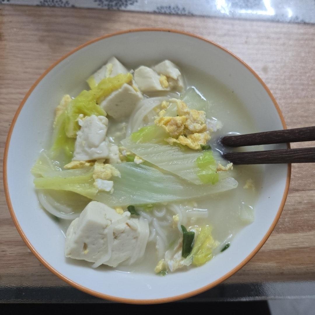 白菜豆腐汤