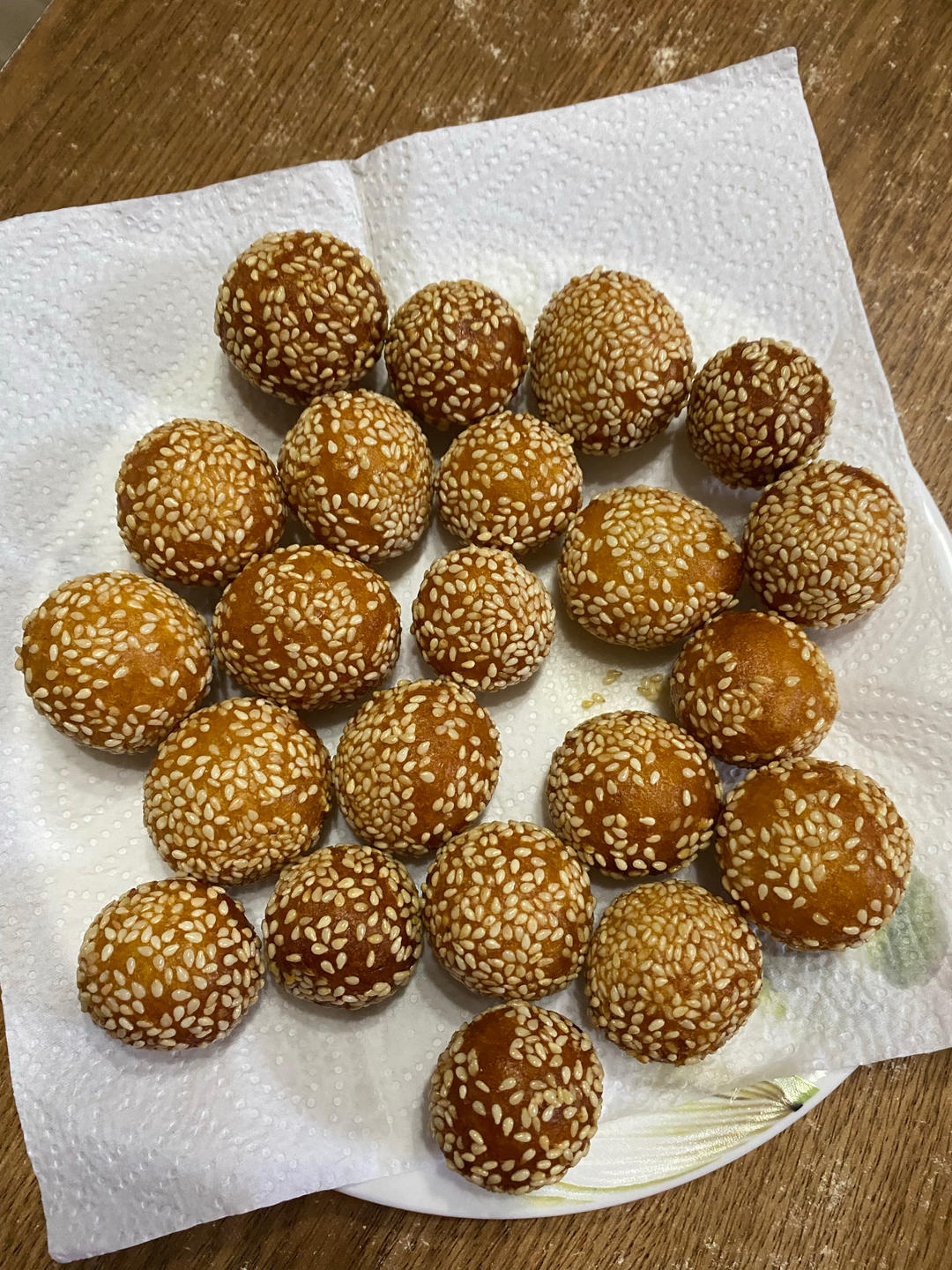 “南瓜芝麻球”聚餐必做小点心