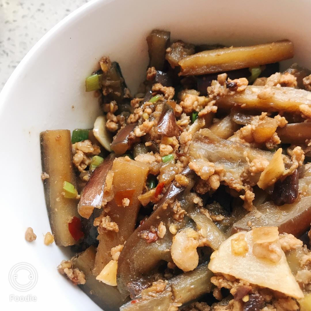 红烧肉沫茄子