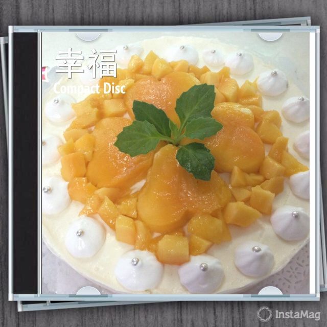 奶油水果装饰蛋糕
