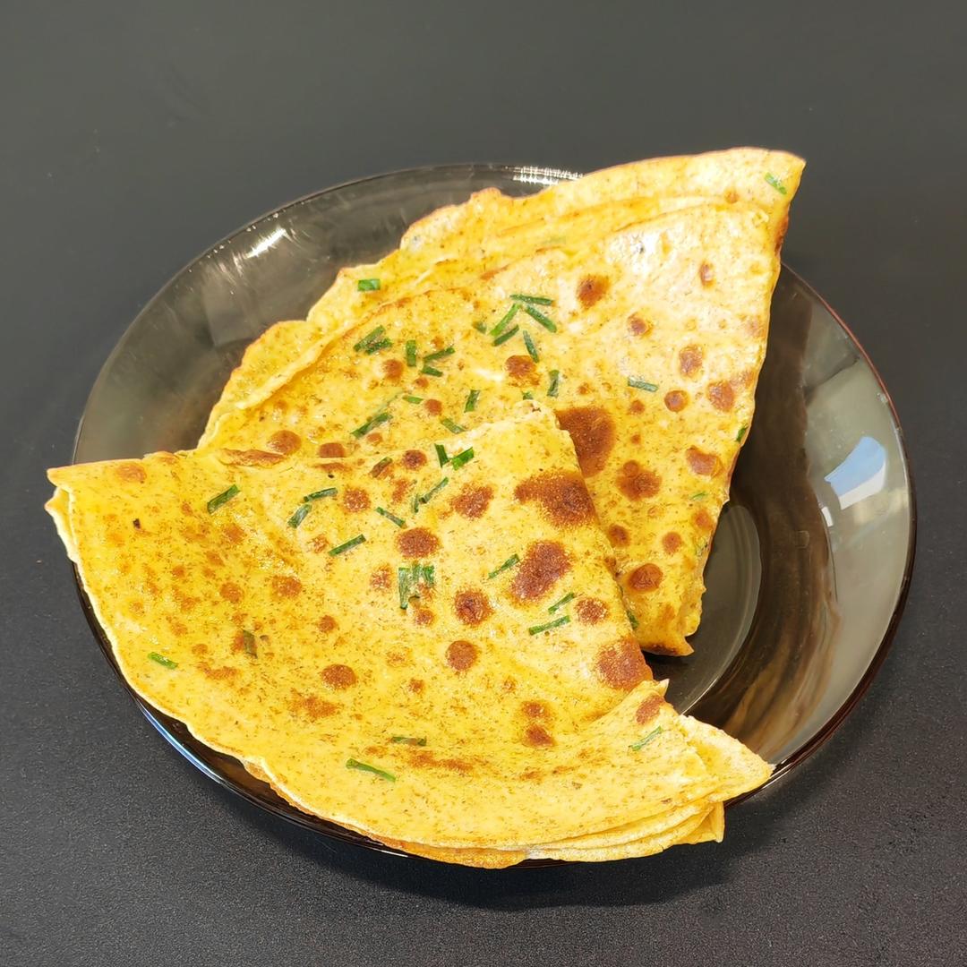 全麦葱花鸡蛋饼（全麦煎饼）