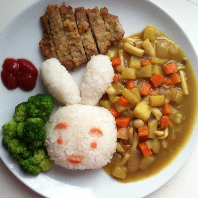 睡觉小兔子饭团