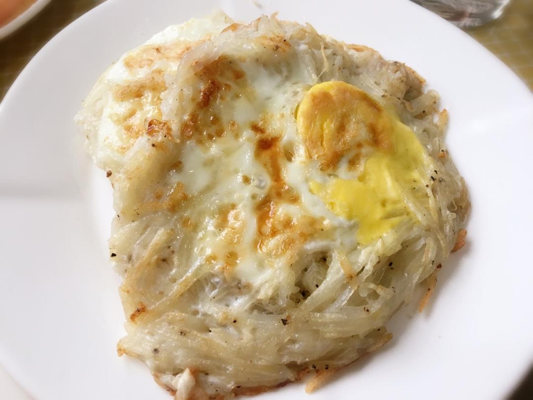 快手早餐—马铃薯火腿蛋